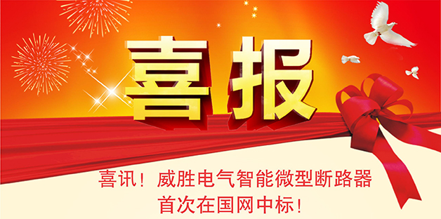 喜报——918博天堂电气智能微型断路器首次在国网中标！